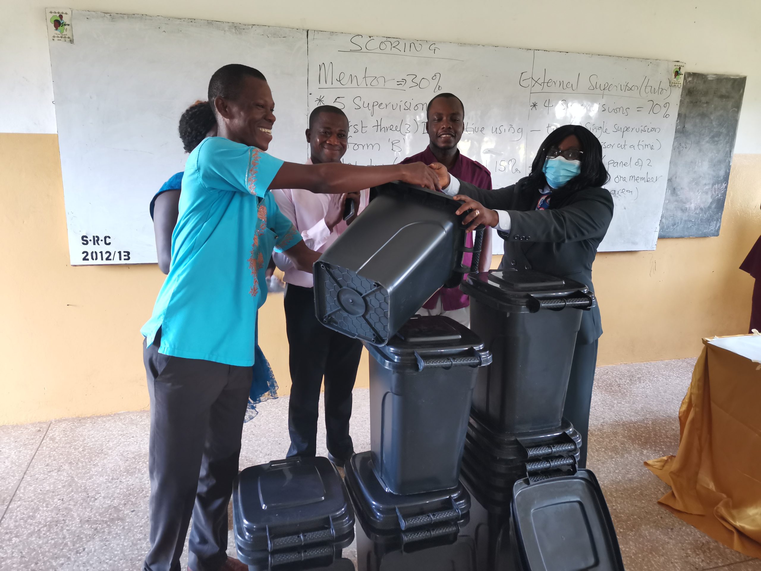 Read more about the article DAMBAI COLLEGE OF EDUCATION RECEIVES DUSTBINS FROM CHRIST EMBASSY