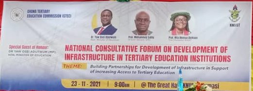 Read more about the article NATIONAL CONSULTATIVE FORUM ON INFRASTRUCTURE IN TERTIARY EDUCATION